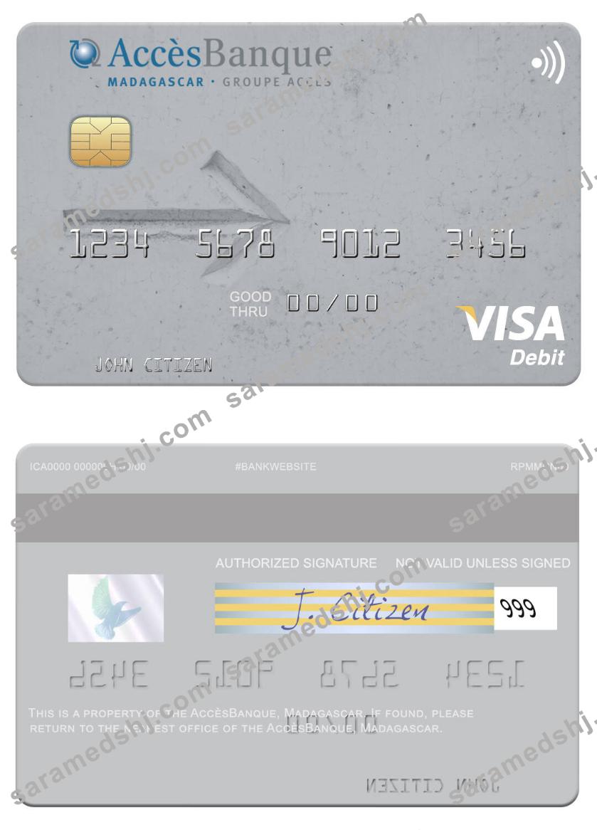 Madagascar AccèsBanque visa debit card